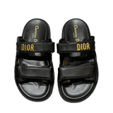 DIORACT SANDAL Black Lambskin