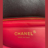 Chanel Mini Rectangular Flap Bag with Heart Chain Black