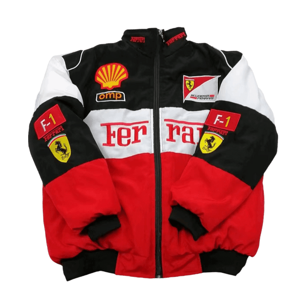 Ferrari White and Black Jacket