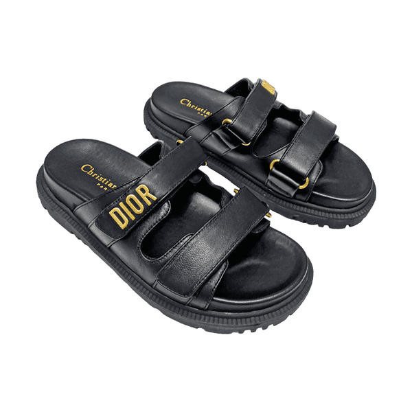 DIORACT SANDAL Black Lambskin
