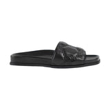 Gucci GG Matelassé Leather Slides Black