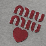 miu miu Heart T-shirt