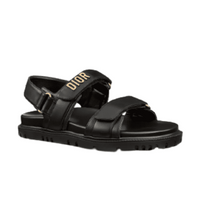 DIORACT SANDAL Black Lambskin