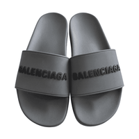 Balenciaga Logo Print Grey