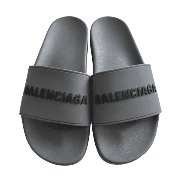 Balenciaga Logo Print Grey
