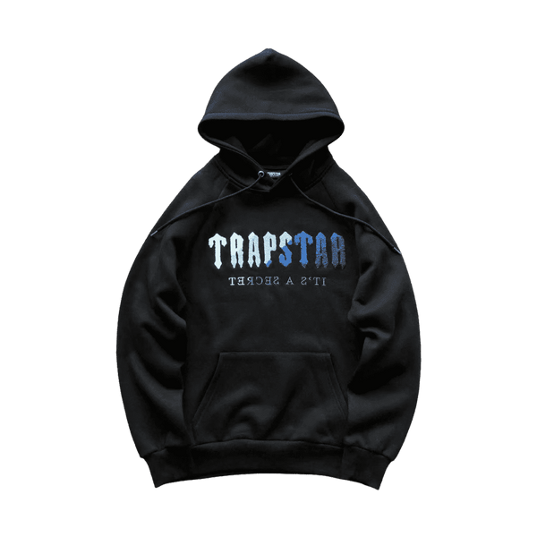 Trapstar Tracksuit Black White Blue