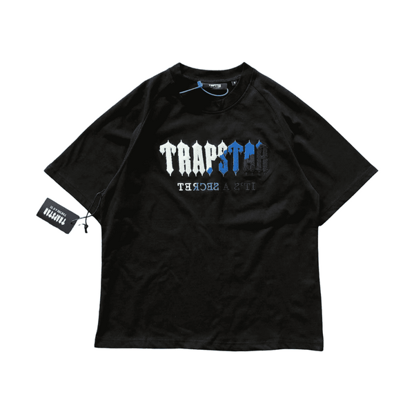Trapstar T-Shirt Black White Blue