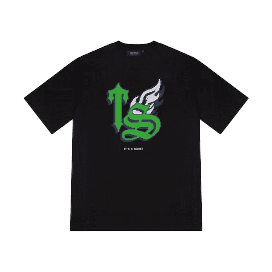 Trapstar  Green TS T-shirt Black
