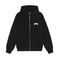Stussy Shattered Zip Hoodie Black