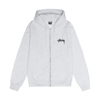 Stussy Shattered Zip Hoodie Grey