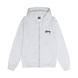 Stussy Shattered Zip Hoodie Grey