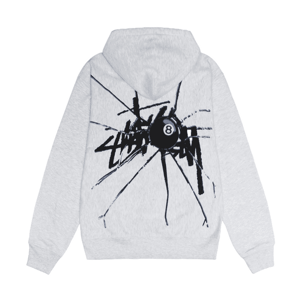 Stussy Shattered Zip Hoodie Grey