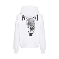 Amiri Crystal Ball Hoodie White