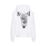 Amiri Crystal Ball Hoodie White
