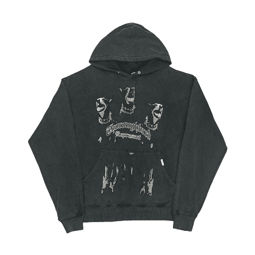 Represent Graphic Print Hoodie 3 Dogs