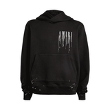 Amiri Embroidered Paint Drip Hoodie