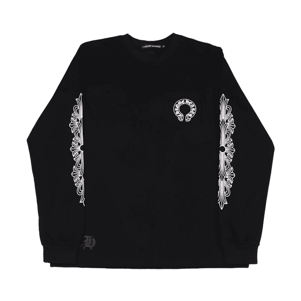 Chrome Hearts Scroll Label Black Hoodie