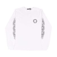 Chrome Hearts Scroll Label White Hoodie