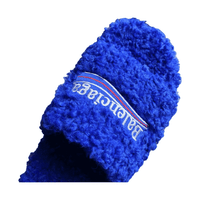 Blue Balenciaga Cloth Slides