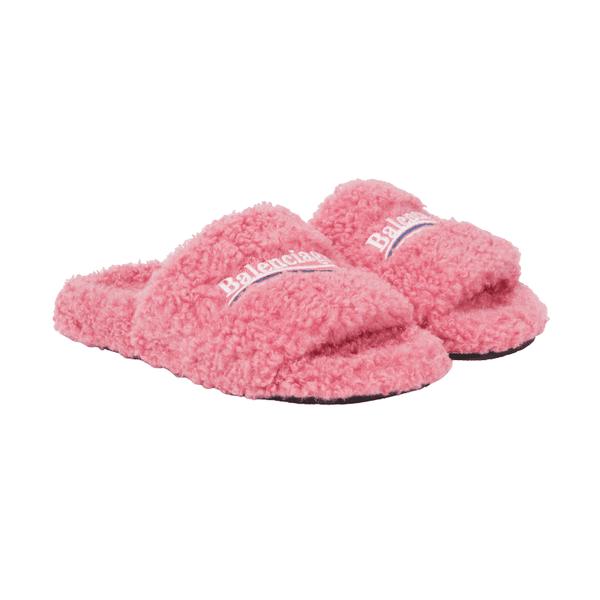 Pink Balenciaga Cloth Slides