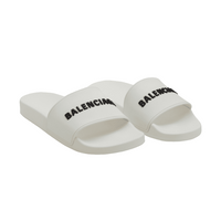 Balenciaga White Slides