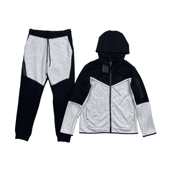 Nike Tech Fleece Tracksuit Black Grey