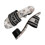 Dior Dway Heeled White Floral