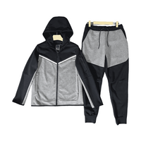 Nike Tech Fleece Tracksuit Dark Grey Black