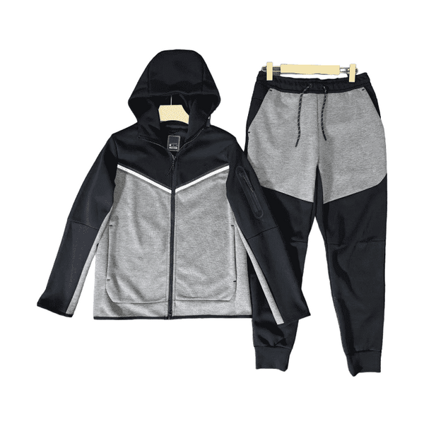 Nike Tech Fleece Tracksuit Dark Grey Black