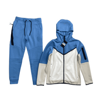 Nike Tech Fleece Tracksuit Blue White Khaki