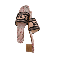 Dior Dway Heeled Pink Floral