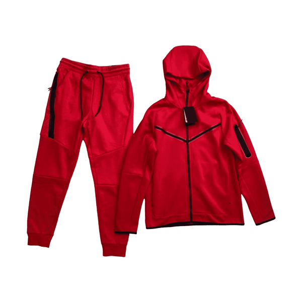 Nike Tech Fleece Tracksuit Red