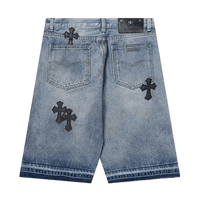 Chrome Hearts Jorts Black Crosses