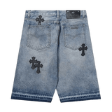 Chrome Hearts Jorts Black Crosses