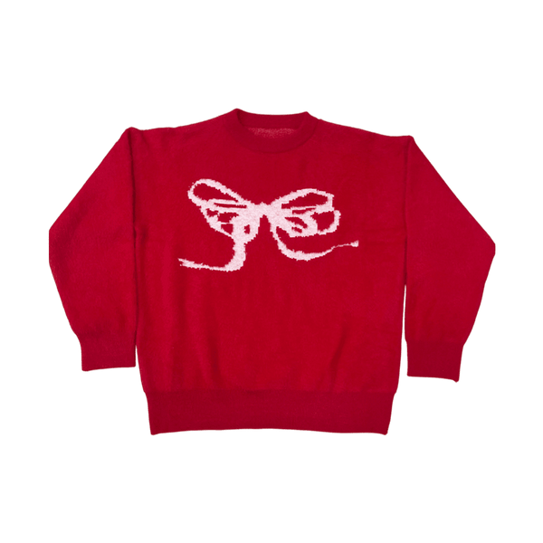 Red Ribbon Sweater