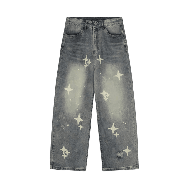 Star Print Jeans