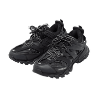 Balenciaga Track Black Reflective ribbon