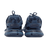 Balenciaga Blue Faux Leather and Mesh Track Sneakers