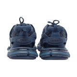 Balenciaga Blue Faux Leather and Mesh Track Sneakers