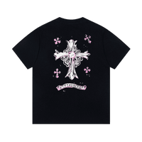 Chrome Hearts Pink Cross T-shirt