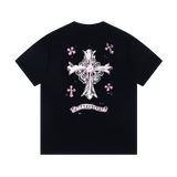 Chrome Hearts Pink Cross T-shirt