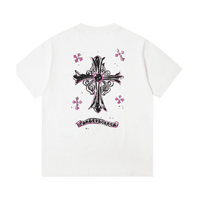Chrome Hearts Pink Cross T-shirt