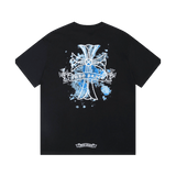 Chrome Hearts Blue Graffiti T-shirt