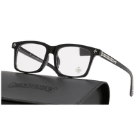 Chrome Hearts Cross Glasses Black Frame with Silver
