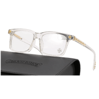 Chrome Hearts Cross Glasses Transparent Frame with Gold