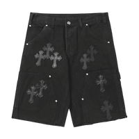 Chrome Hearts Jorts Grey Crosses