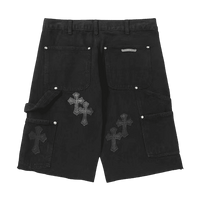 Chrome Hearts Jorts Grey Crosses