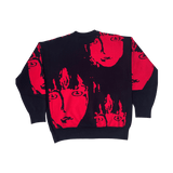 Vintage Red Girl Sweater