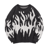 Black Flames Sweater