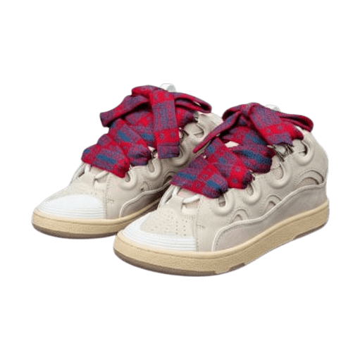 Lanvin Curb Beige Red and Blue